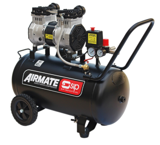 SIP 50Ltr Direct Drive Low Noise Air Compressor