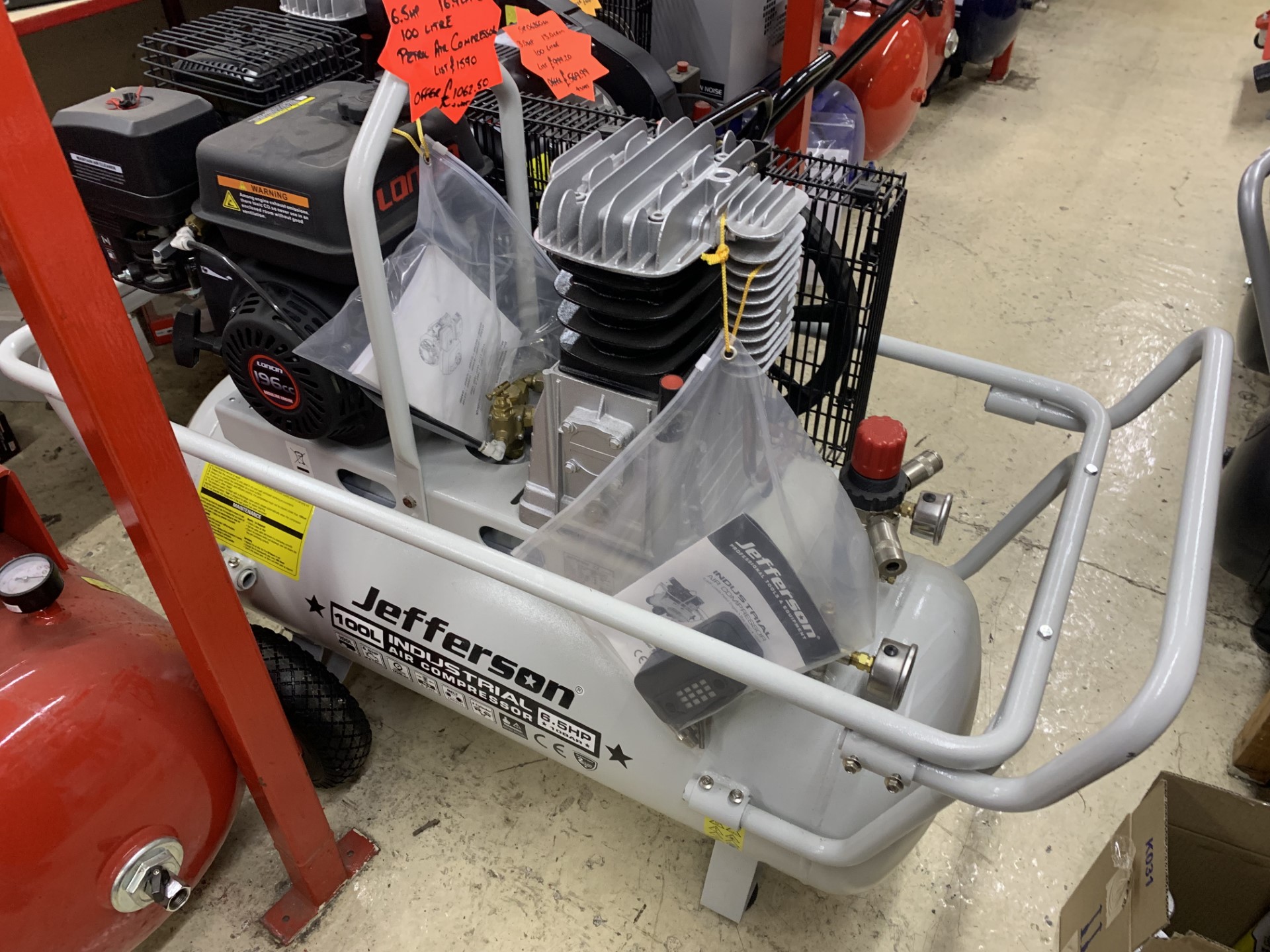 100 Litre Petrol Driven Air Compressor